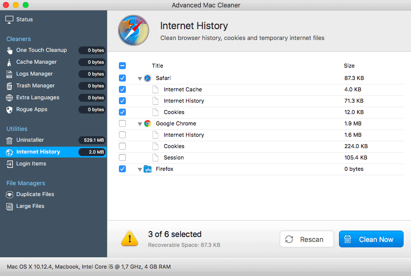 free internet cleaner for mac